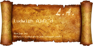 Ludwigh Ajád névjegykártya
